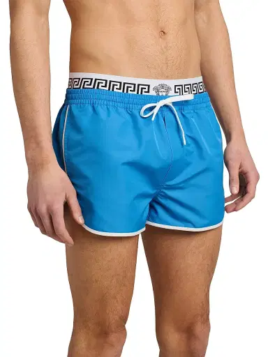 Versace Men's Golfo Elasticized Waistband Swim Shorts | Thumbnail 5