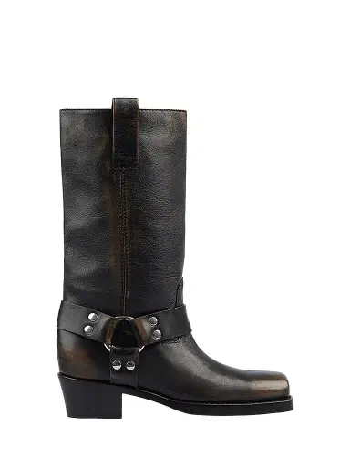 Paris Texas Women's Roxy 45MM Leather Boots - Black | Thumbnail 1 Paris Texas Women's Roxy 45MM Leather Boots - Black | Thumbnail 1