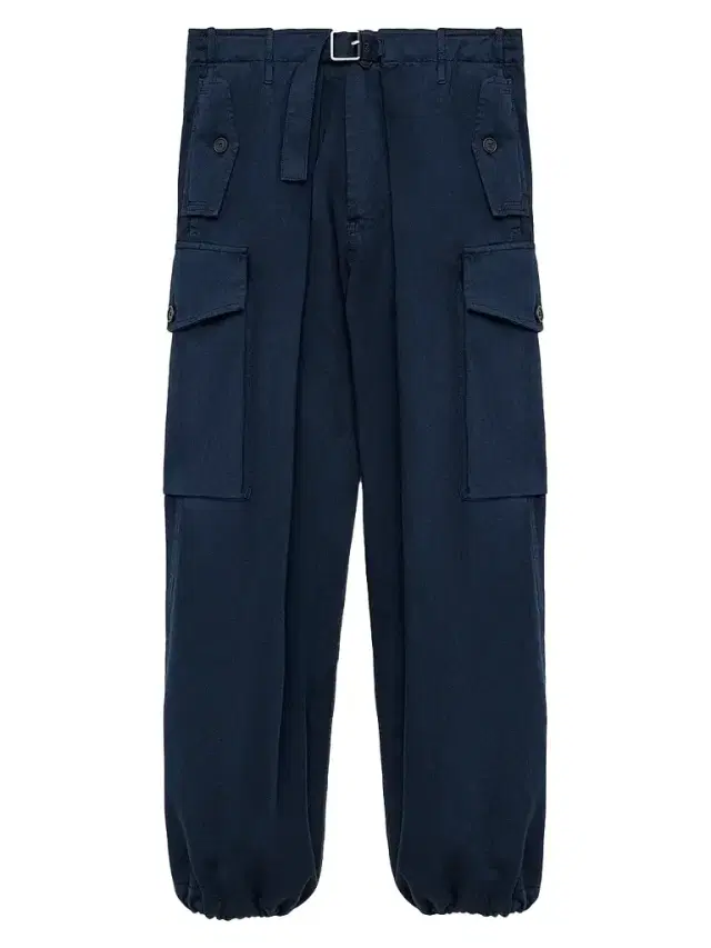 LOEWE Men's Cotton Cargo Trousers - Dark Navy