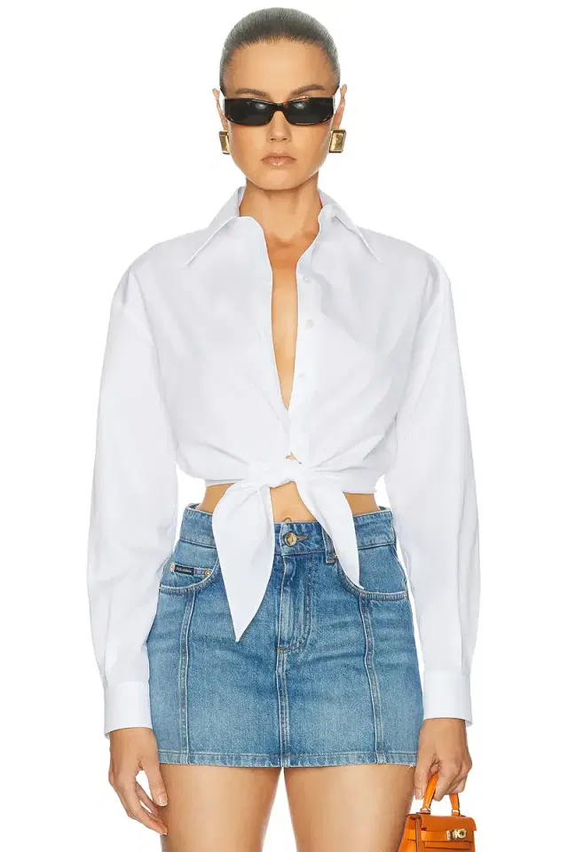 Dolce & Gabbana Poplin Button Up Top