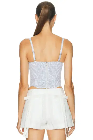 Fleur du Mal East Hampton Poplin Corset Top | Thumbnail 3 Fleur du Mal East Hampton Poplin Corset Top | Thumbnail 3