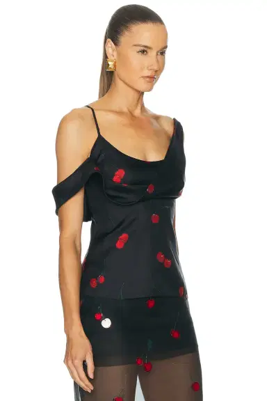 Monse Printed Silk Scarf Top | Thumbnail 2 Monse Printed Silk Scarf Top | Thumbnail 2