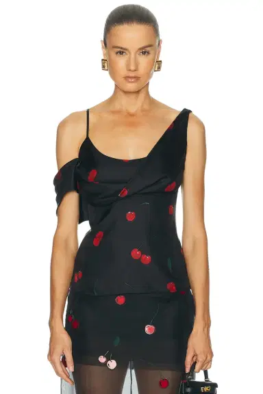 Monse Printed Silk Scarf Top | Thumbnail 1 Monse Printed Silk Scarf Top | Thumbnail 1