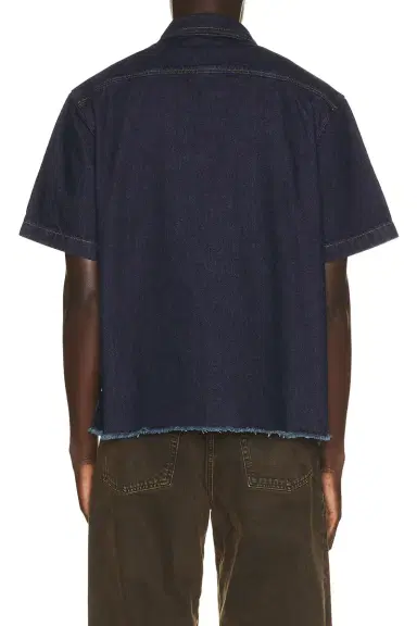 Percival Harley Denim Cropped Boxy Shirt | Thumbnail 2
