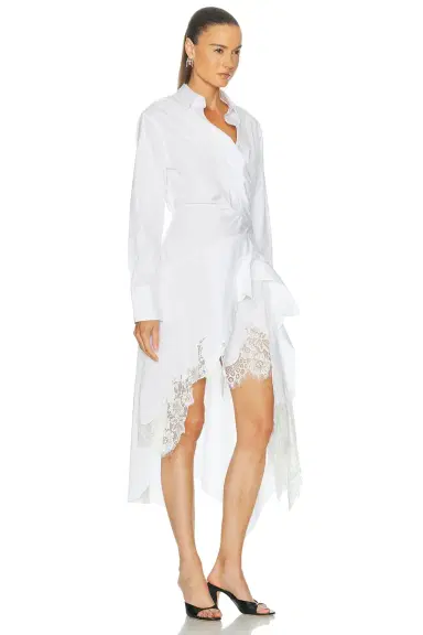 Monse Laced Cascade Shirt Dress | Thumbnail 2