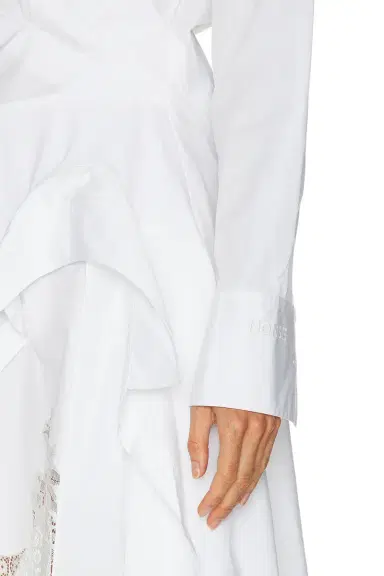 Monse Laced Cascade Shirt Dress | Thumbnail 5