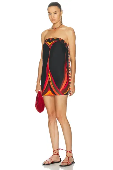 PUCCI Cotton Linen Strapless Dress | Thumbnail 3 PUCCI Cotton Linen Strapless Dress | Thumbnail 3