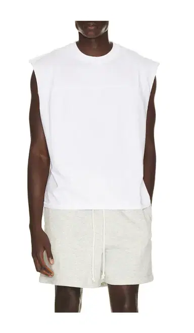 Skims Heavyweight Cotton Cropped Cutoff Tee | Thumbnail 5