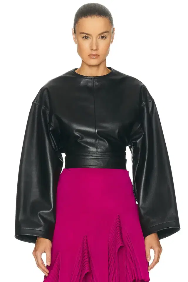 ALAÏA Long Sleeve Belted Top
