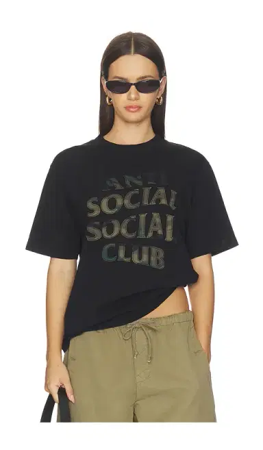 Anti Social Social Club Camo Applique Tee | Thumbnail 6