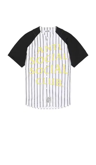 Anti Social Social Club Pinstriped Baseball Jersey | Thumbnail 4