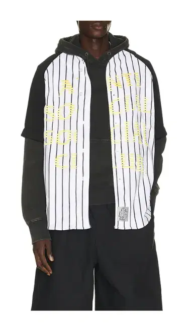 Anti Social Social Club Pinstriped Baseball Jersey | Thumbnail 1
