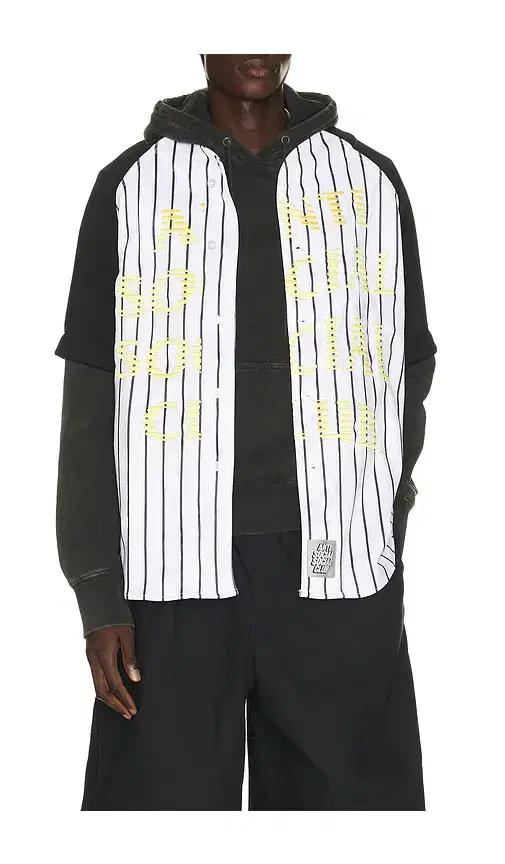 Anti Social Social Club Pinstriped Baseball Jersey