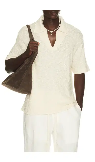 KROST Textured Cotton Knit Polo | Thumbnail 1
