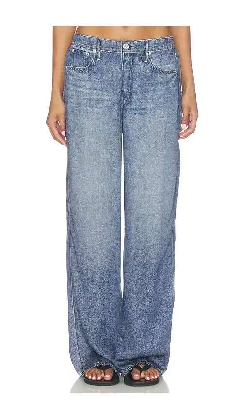 Rag & Bone rb Miramar Slink Wide Leg Pull On Jeans