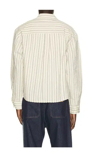 Bound Porto Herringbone Stripe Long Sleeve Shirt | Thumbnail 2