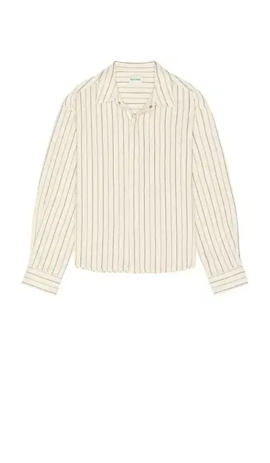 Bound Porto Herringbone Stripe Long Sleeve Shirt | Thumbnail 4