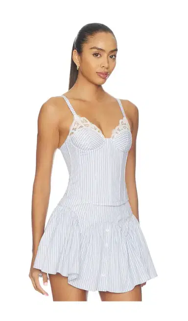 Fleur du Mal East Hampton Poplin Corset | Thumbnail 2 Fleur du Mal East Hampton Poplin Corset | Thumbnail 2