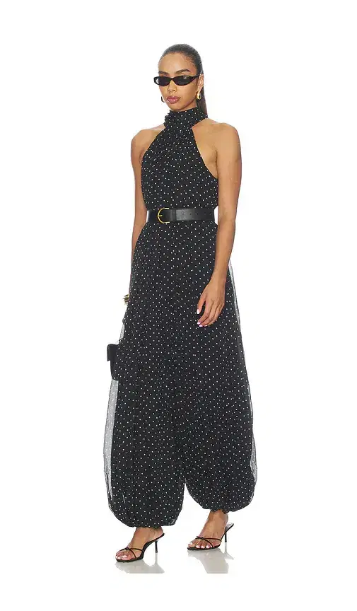 ROTATE Chiffon Balloon Jumpsuit