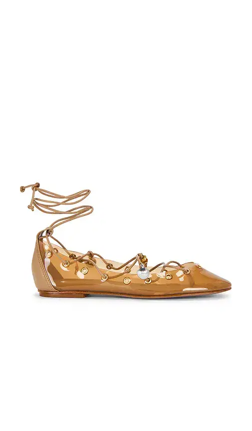 FARM Rio Sea Lace Up Jelly Ballerina Flat