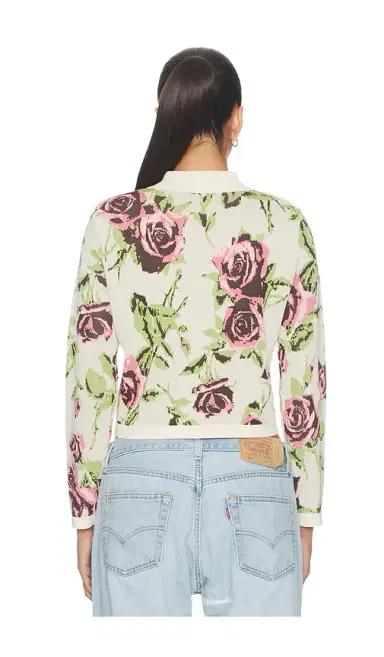 L'Agence Osiris Jacquard Collared Cardigan | Thumbnail 3 L'Agence Osiris Jacquard Collared Cardigan | Thumbnail 3