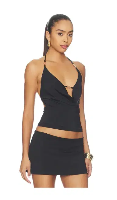 Runaway The Label Livia Halter Cowl Top | Thumbnail 2