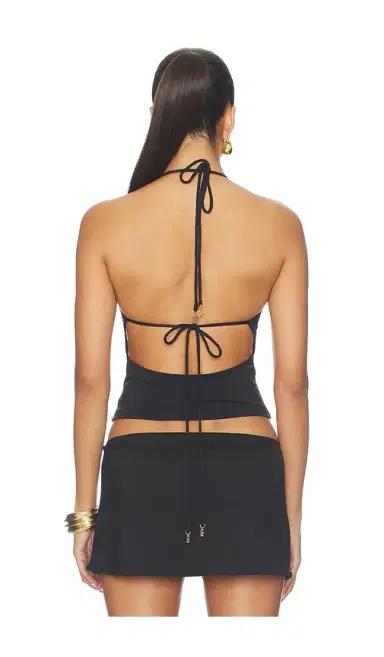 Runaway The Label Livia Halter Cowl Top | Thumbnail 3