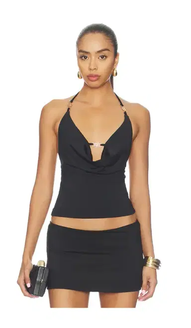 Runaway The Label Livia Halter Cowl Top | Thumbnail 1