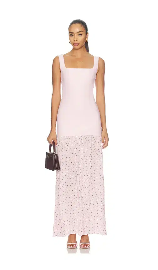 Crepe Scoop Neck Dress