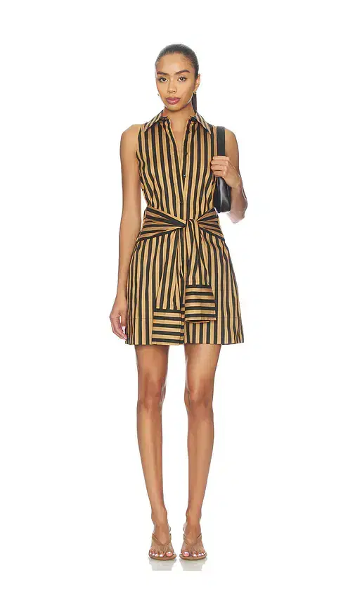 SIMONMILLER Inna Sleeveless Poplin Mini Dress