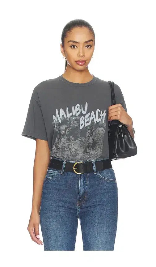ANINE BING Cade Tee Surfer Black Blue