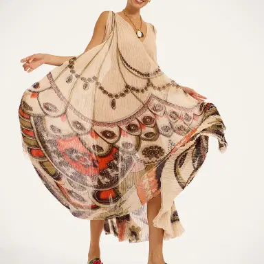 La DoubleJ Twirling Long Dress | Thumbnail 4