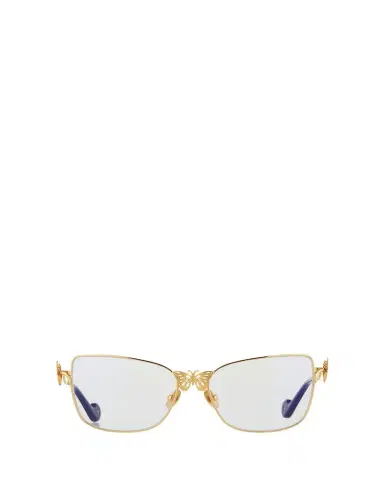Anna-Karin Karlsson Le Papillon Cat-Eye Optical Frames w/ 3D Butterfly Detail, Gold | Thumbnail 1 Anna-Karin Karlsson Le Papillon Cat-Eye Optical Frames w/ 3D Butterfly Detail, Gold | Thumbnail 1