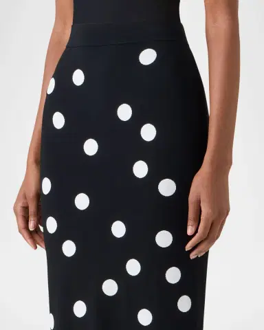 Akris punto Polka Dot Knit Midi Tube Skirt | Thumbnail 5 Akris punto Polka Dot Knit Midi Tube Skirt | Thumbnail 5