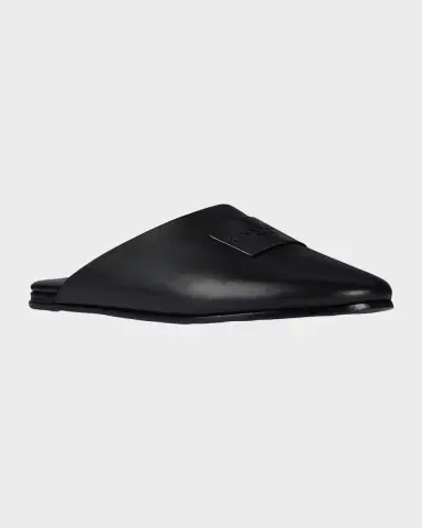 Givenchy Label Leather Mules | Thumbnail 2 Givenchy Label Leather Mules | Thumbnail 2