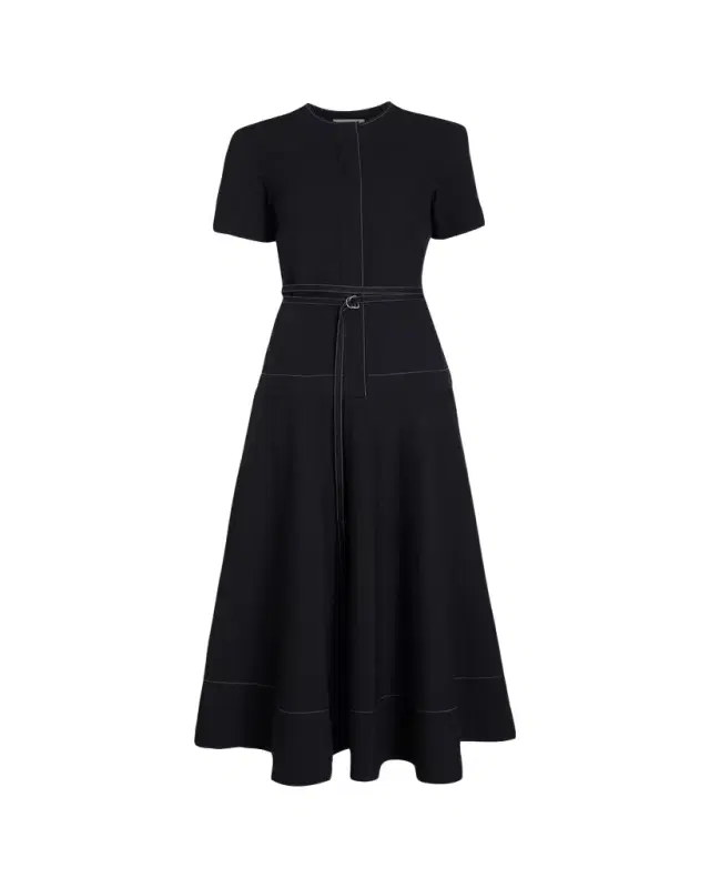 Proenza Schouler White Label Elizabeth Belted Midi Dress