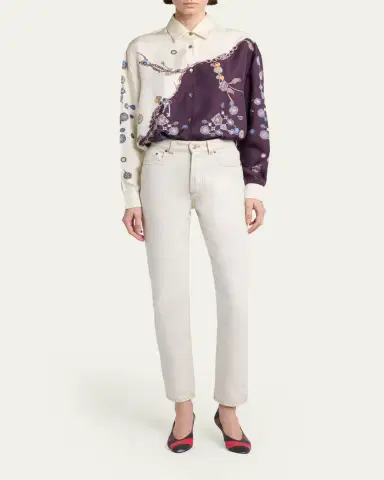 Versace Printed Silk Twill Shirt | Thumbnail 2