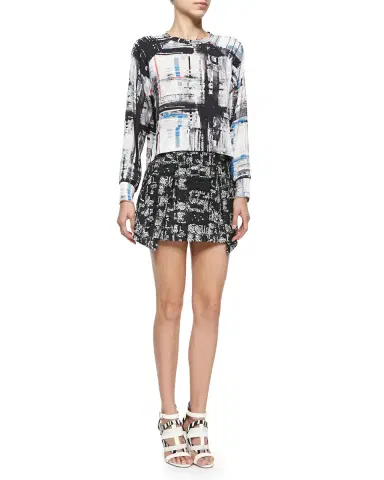 Versace Printed Silk Twill Shirt | Thumbnail 7