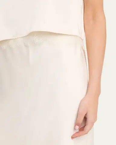Vince Asymmetric Satin Lace Top | Thumbnail 5 Vince Asymmetric Satin Lace Top | Thumbnail 5