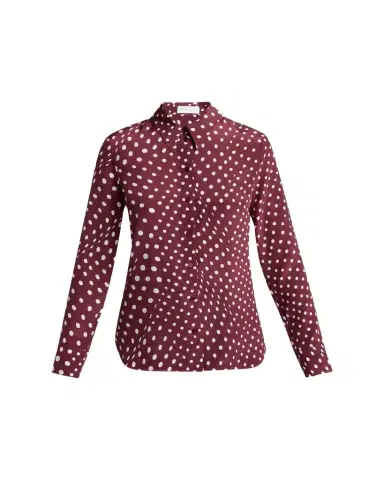 Stella McCartney Polkadot Silk Satin Button-Down Shirt | Thumbnail 1 Stella McCartney Polkadot Silk Satin Button-Down Shirt | Thumbnail 1