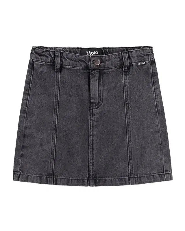 Molo Girl's Bellamy Denim Mini Skirt, Size 3-6