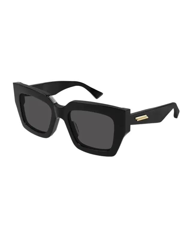 Bottega Veneta Raised Logo Acetate Cat-Eye Sunglasses