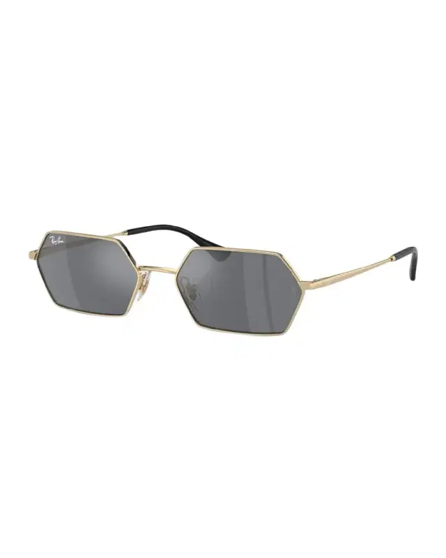 Ray-Ban Hexagon Geometric Metal & Plastic Sunglasses
