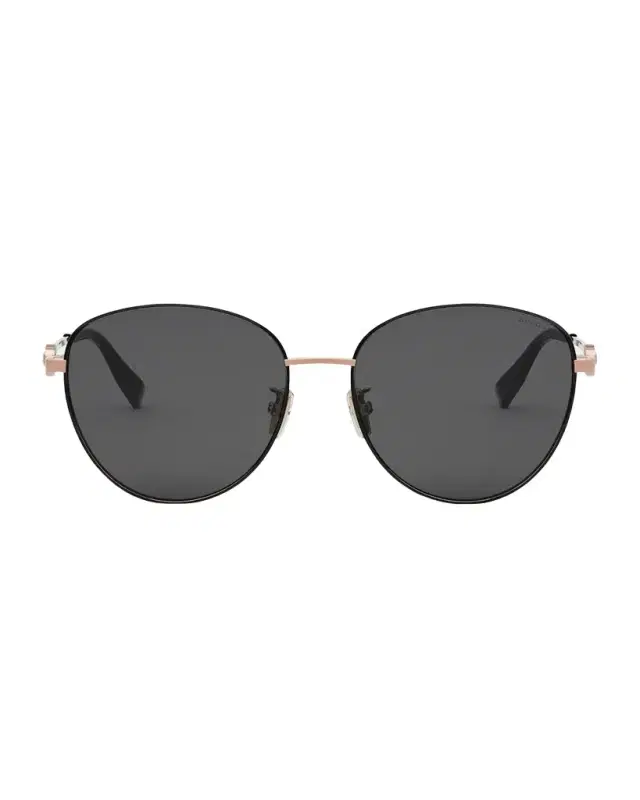BVLGARI Round Metal & Nylon Sunglasses