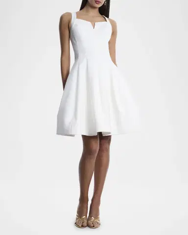 BCBGMAXAZRIA Tulip Pleated Fit-&-Flare Dress | Thumbnail 2