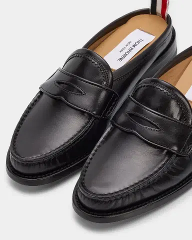 Thom Browne Varsity Leather Loafer Mules | Thumbnail 2