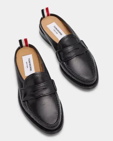 Thom Browne Varsity Leather Loafer Mules | Thumbnail 3
