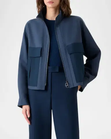 Akris Kamil Double-Faced Cotton Jacket | Thumbnail 4 Akris Kamil Double-Faced Cotton Jacket | Thumbnail 4