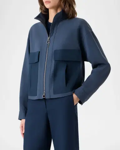 Akris Kamil Double-Faced Cotton Jacket | Thumbnail 6 Akris Kamil Double-Faced Cotton Jacket | Thumbnail 6