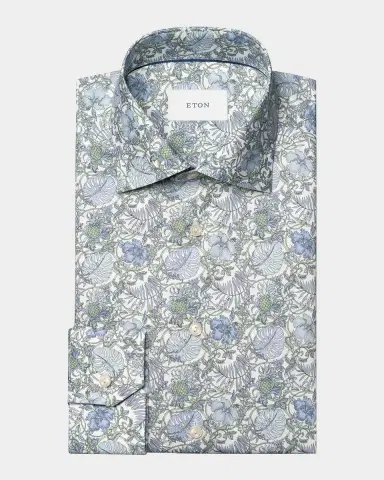 Eton Men 's Signature Twill Floral Slim-Fit Dress Shirt | Thumbnail 2